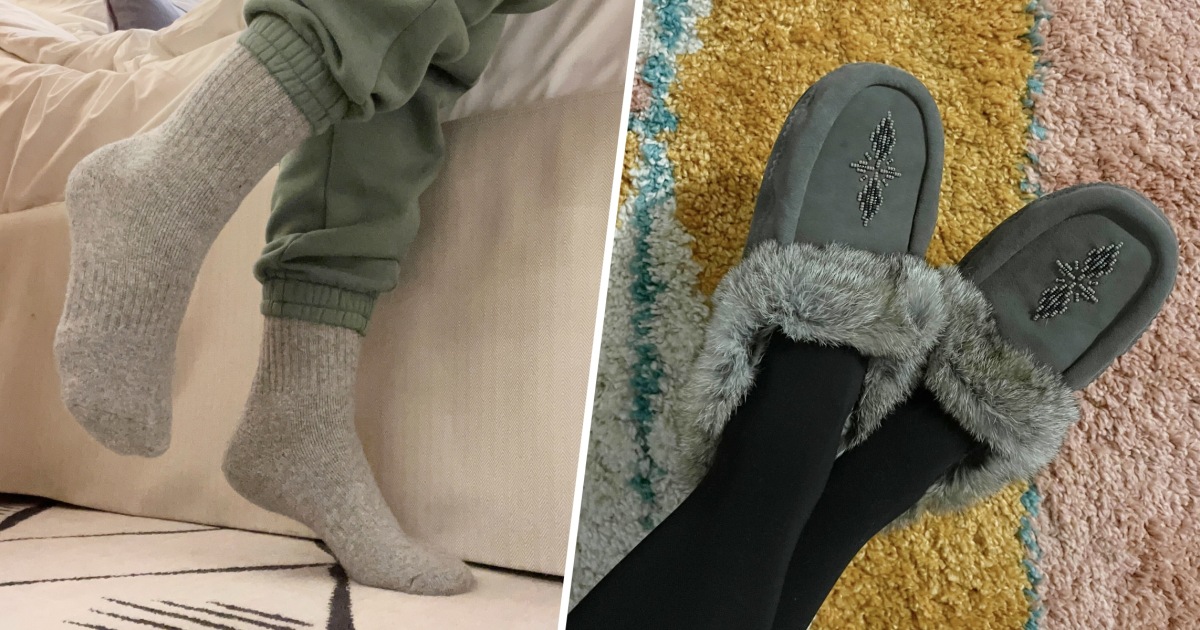 21 best fuzzy socks and slippers to keep you warm