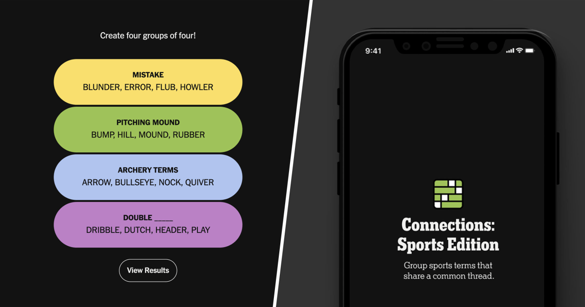 EXCLUSIVE: NYT and The Athletic announce launch date for daily Connections sports game