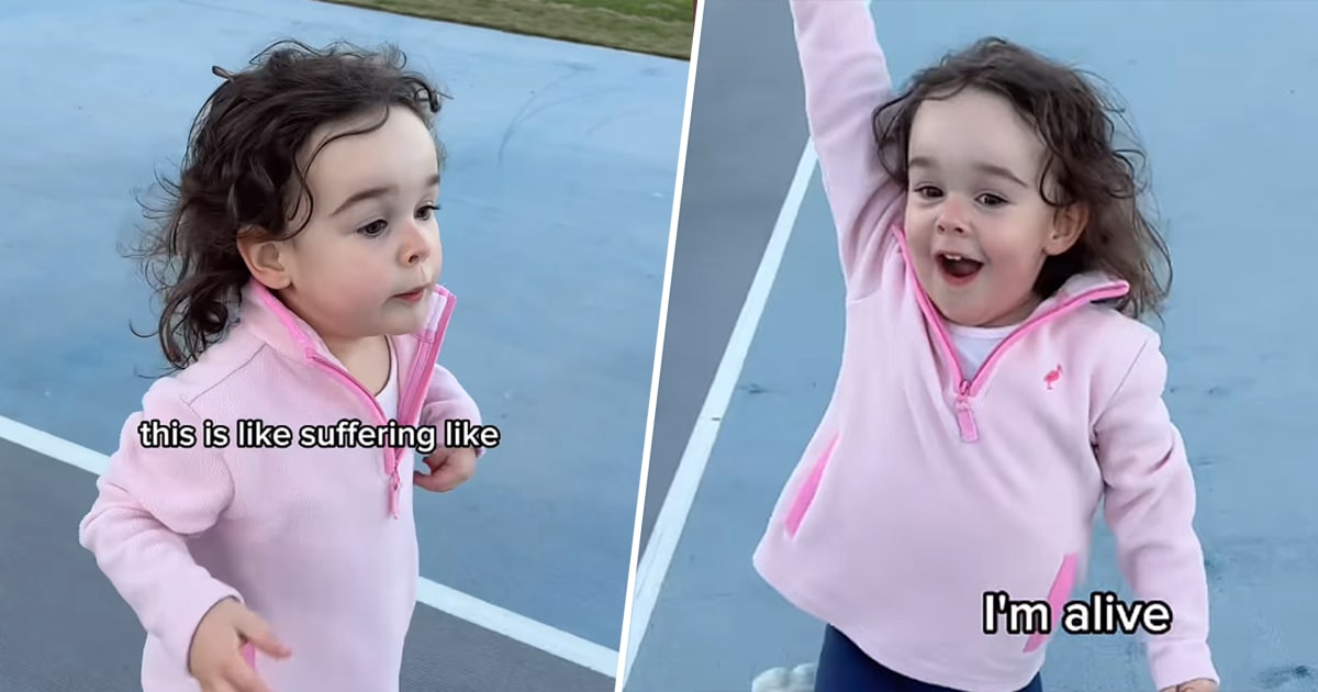 3-year-old describes running perfectly in viral video: 'This is, like, suffering'