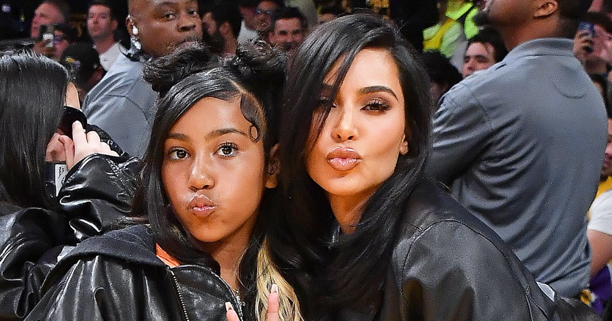North West Is All Grown Up - With Blue Pigtails - in New Video with Mom Kim Kardashian