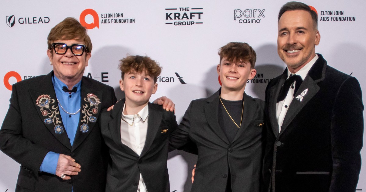 Elton John and David Furnish's sons step out with their dads on Oscars night