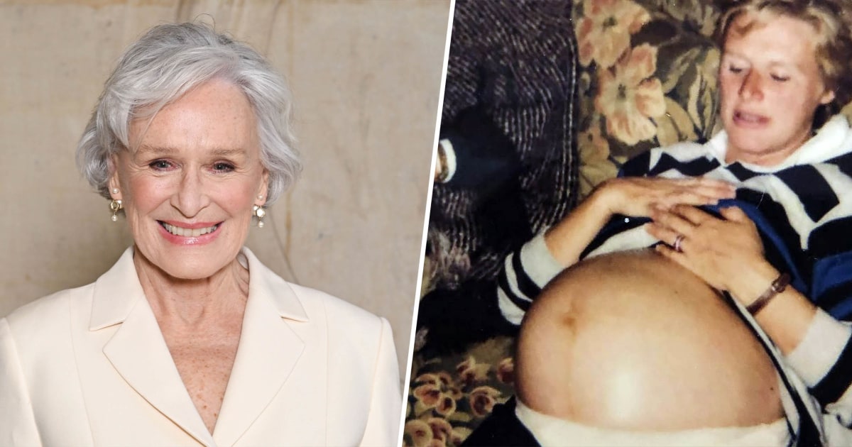 Glenn Close's pregnant daughter re-creates classic family photo