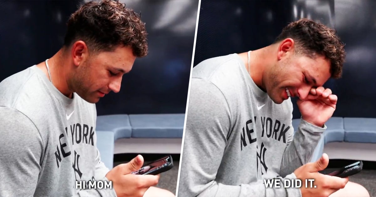 New York Yankees catcher J.C. Escarra tells his mother he made the team in emotional video
