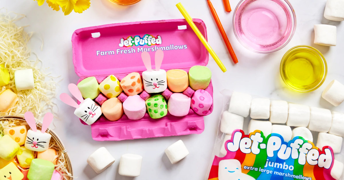 Jet-Puffed is selling marshmallow dye kits for Easter because of egg prices