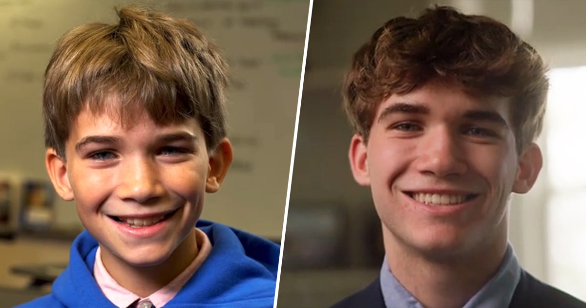High school graduates answer questions from their younger selves