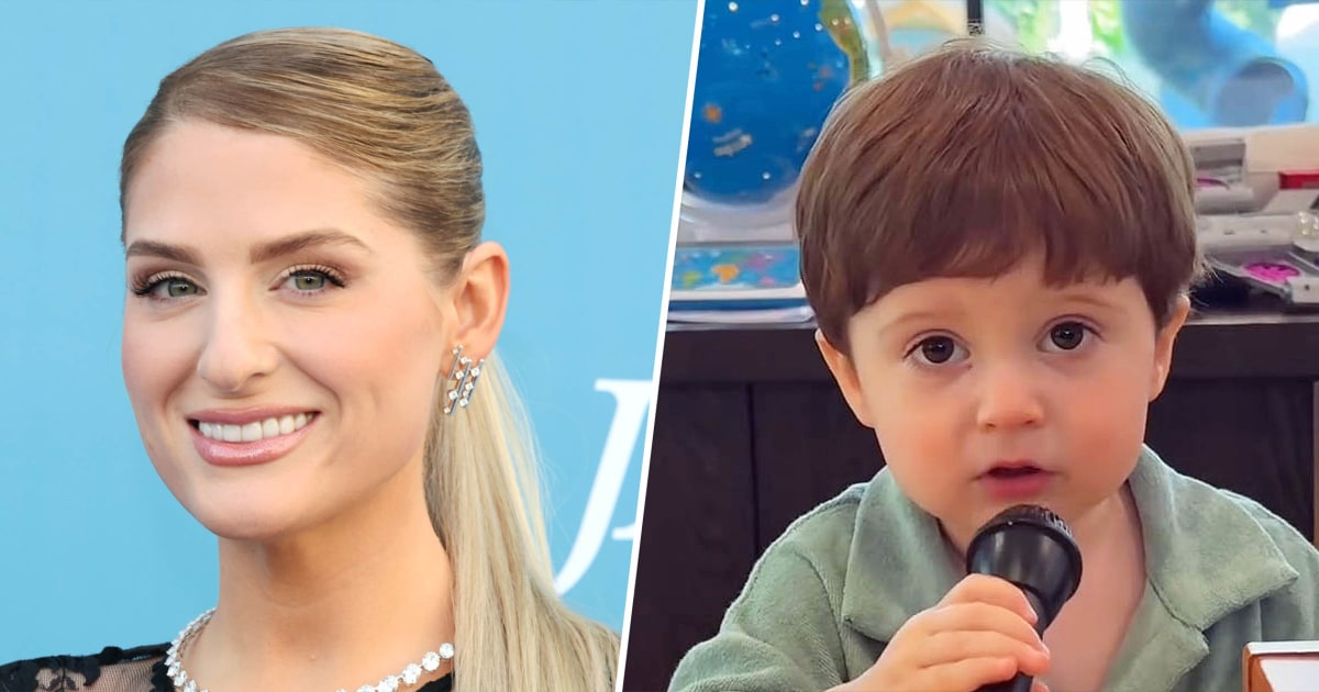Meghan Trainor's son Barry can't stop singing her new single in adorable video