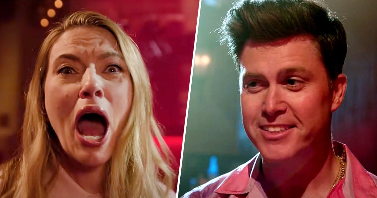 Scarlett Johansson is terrified at the thought of kissing husband Colin Jost in ‘SNL’ promo
