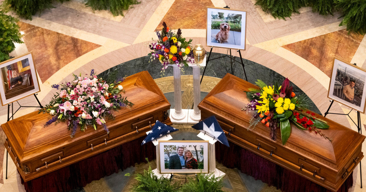 Golden Retriever Dog Lies in State Alongside Minnesota Lawmaker and Her Husband