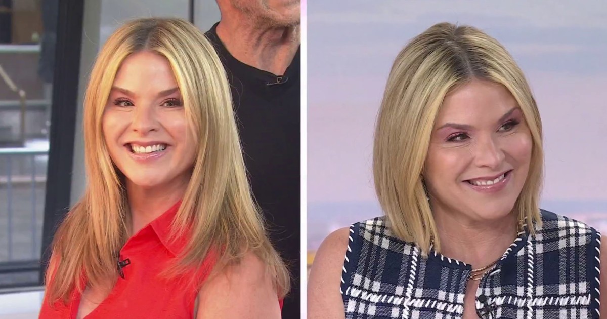 Jenna Bush Hager Cuts Hair into Bob Live on Today Show