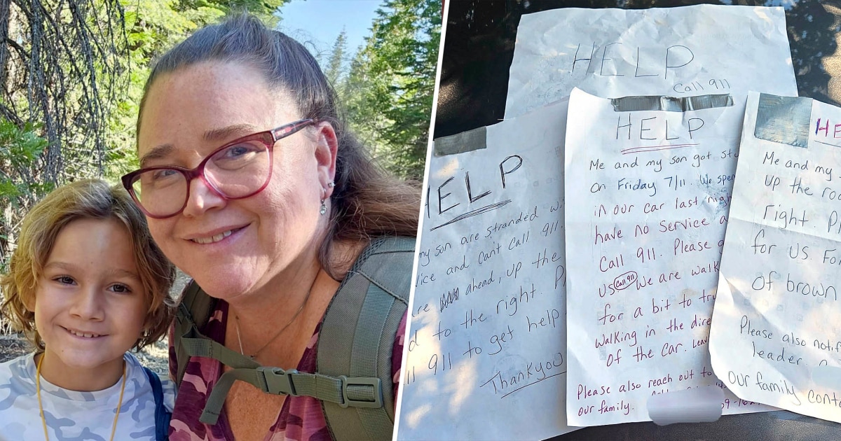 Mom Who Left Notes for Rescuers Feared She Would Die in Wilderness With Son