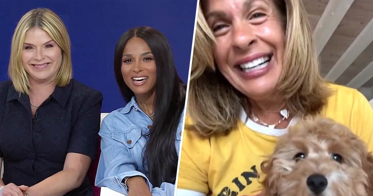 Hoda Introduces Jenna to Dog Waffles on TODAY: 'I Am So in Love With This Dog'
