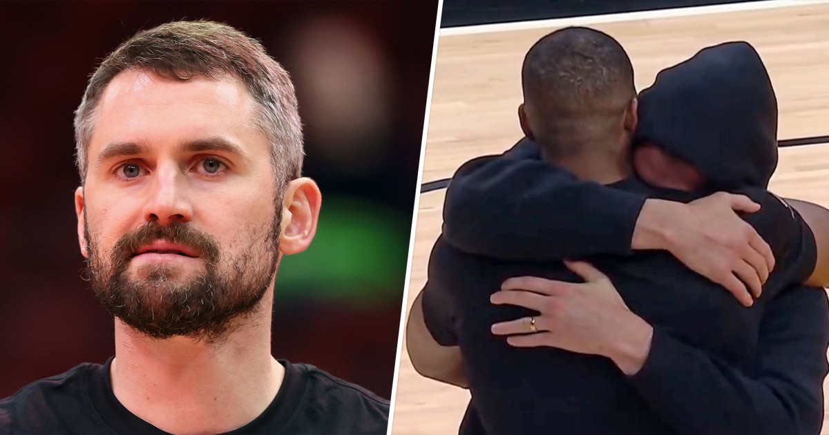 Kevin Love Shares Story Behind On-Court Hug With Tristan Thompson: ‘I Just Broke Down’