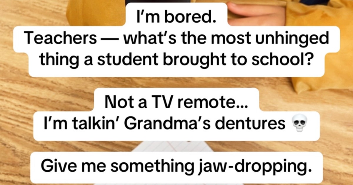 Teacher Share the Weirdest Things Kids Have Brought to School, and Wow