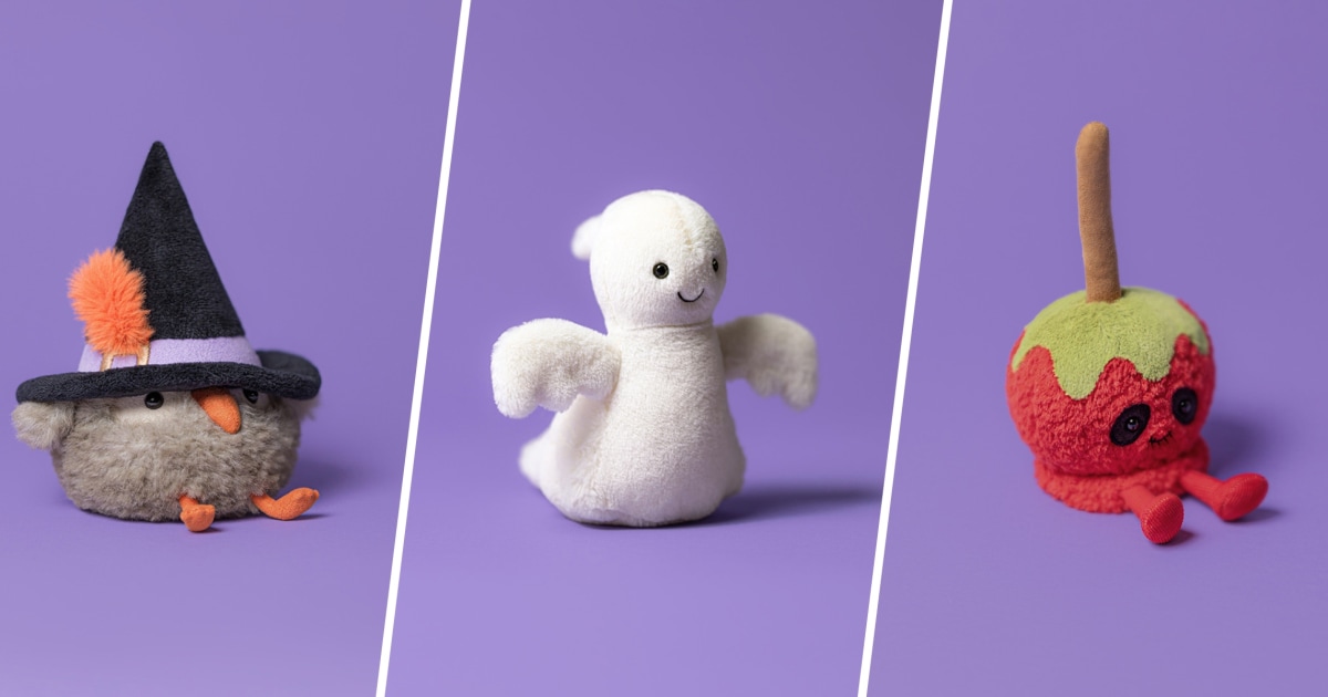 Jellycat Halloween-themed plushies