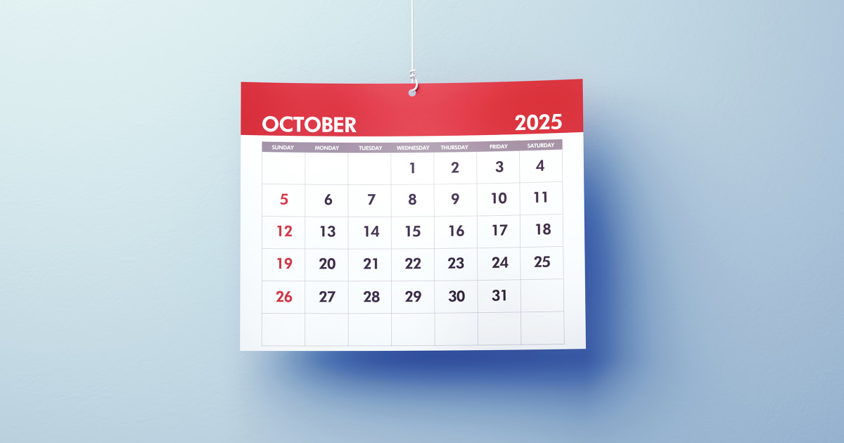 A Complete List of October Holidays and Observances for 2025