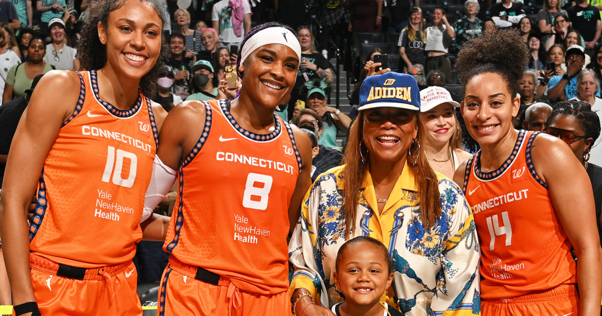 Queen Latifah's Lookalike Son Rebel Makes Rare Appearance With Mom at WNBA Game