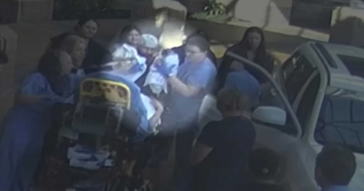 Dramatic Birth Just Outside Dallas Hospital Caught on Camera