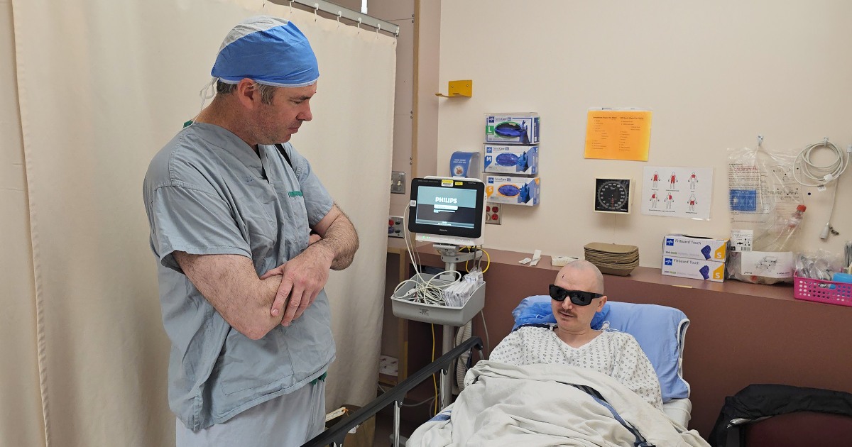 Man, 34, has tooth implanted in eye to restore his vision