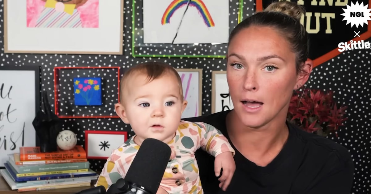 Kylie Kelce's 6-Month-Old Daughter, Finn, Makes An Adorable Cameo on Her Podcast
