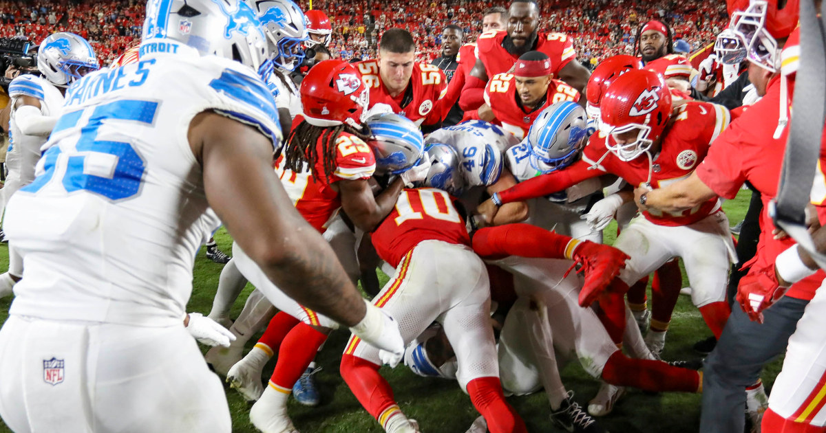Chiefs and Lions Players Get Into Large Fight After the Game: What Happened