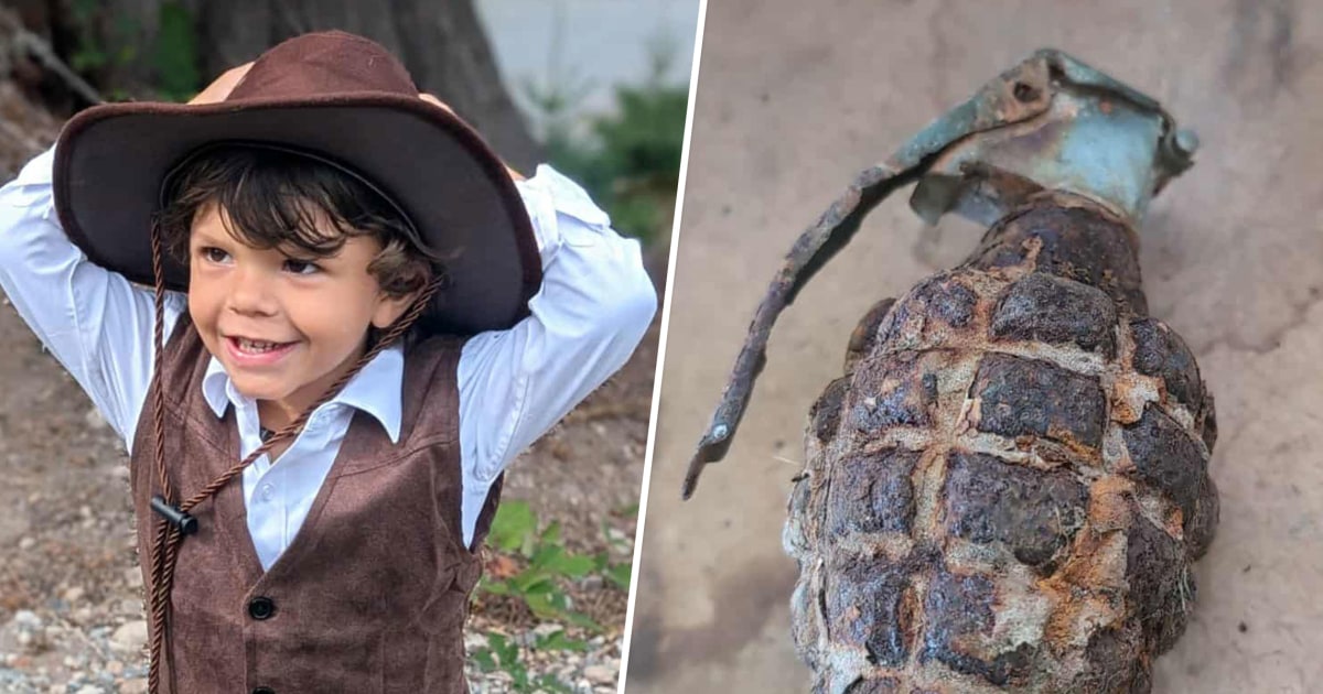 Toddler Digs Up a Live WWII Grenade in Yard, Casually Brings It to His Parents