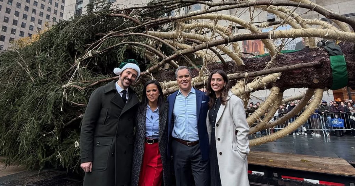The 2025 Rockefeller Center Christmas Tree Arrives in New York City After 130-Mile Journey