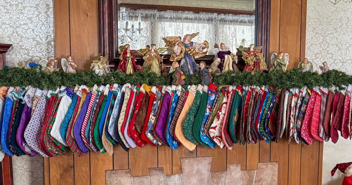 This Family Hangs 104 Christmas Stockings. No, Really!