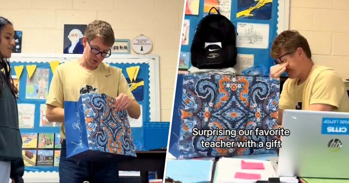 High School Students Surprise Teacher With a Gift. His Reaction Brings Them to Tears