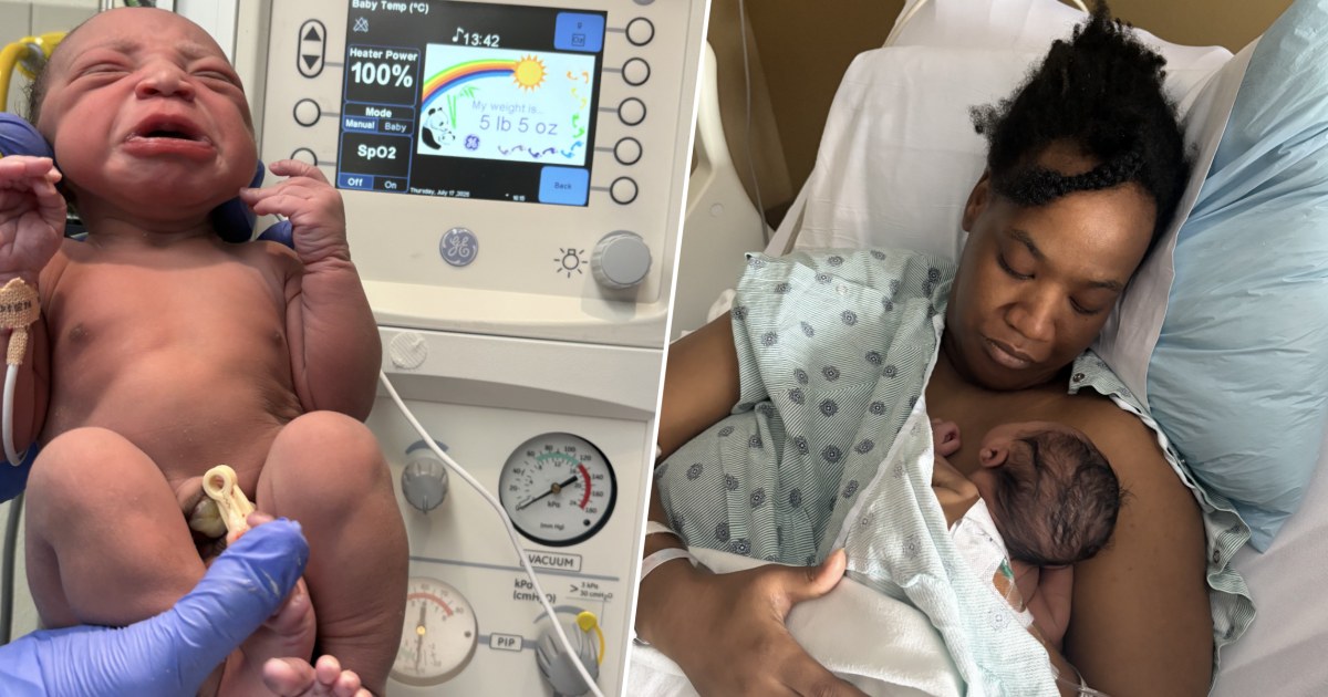 Mom Unaware She Was Pregnant Delivers Baby - and Gives Him the Perfect Name