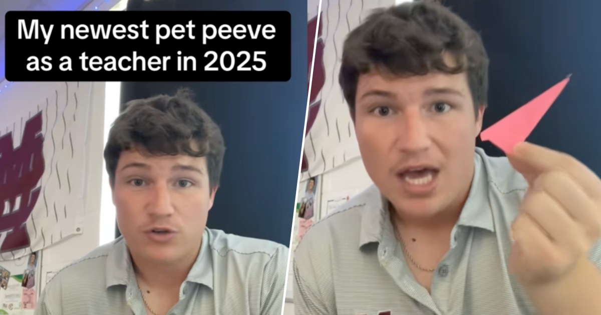 High School Teacher Shares His Biggest Pet Peeve of 2025 - And It's Not '67'