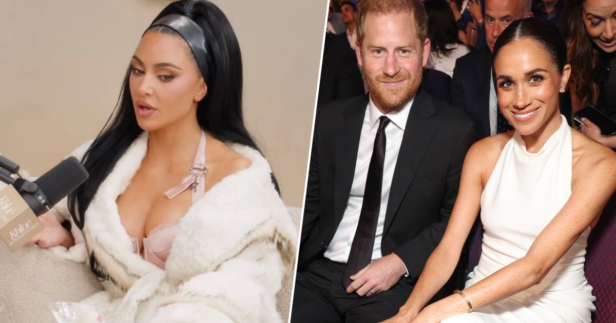 Kim Kardashian Explains Why Pics of Meghan and Harry Were Deleted From Kris Jenner's Birthday Party