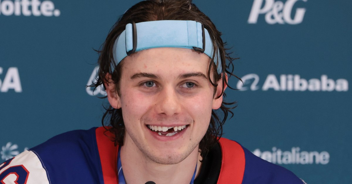 Jack Hughes and His Parents React to His Lost Teeth During Gold Medal Game