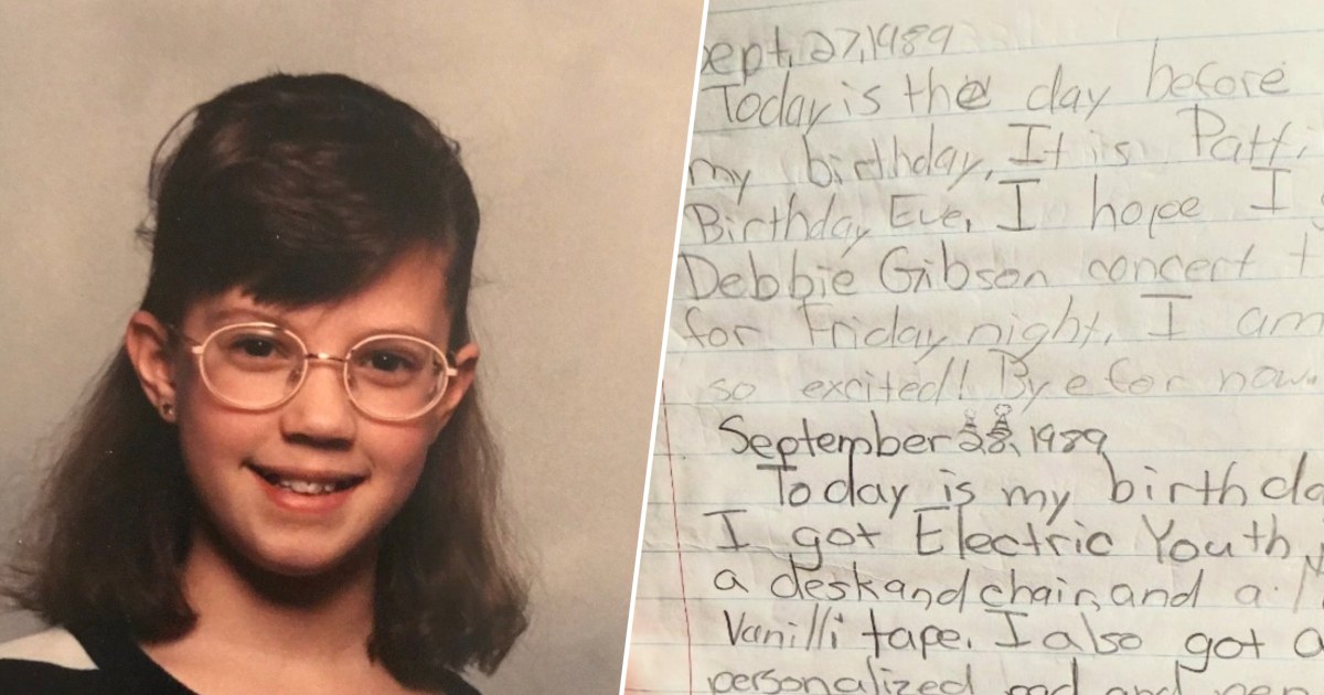 A Woman Shared Her 4th Grade Journal About Debbie Gibson. The Pop Singer Responded