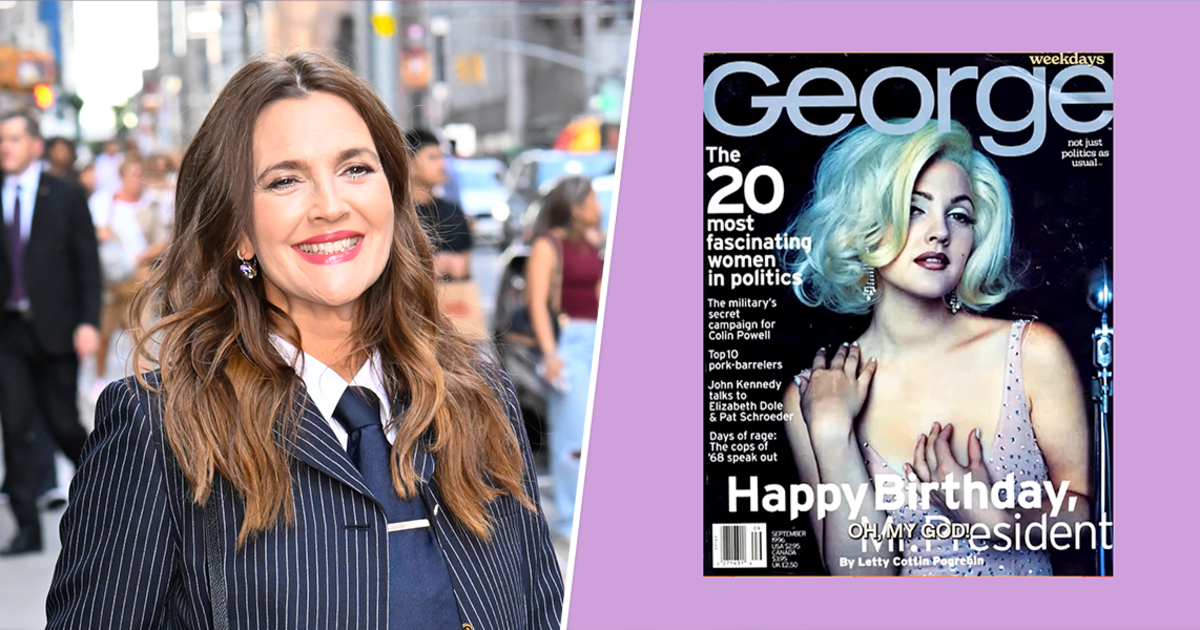 Drew Barrymore Recalls JFK Jr. Asking Her To Pose As Marilyn Monroe for His Magazine