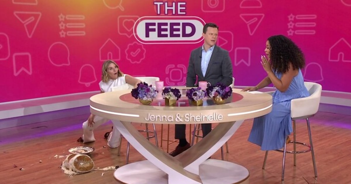 “The fall was real,” she said about her April Fools' Day prank.