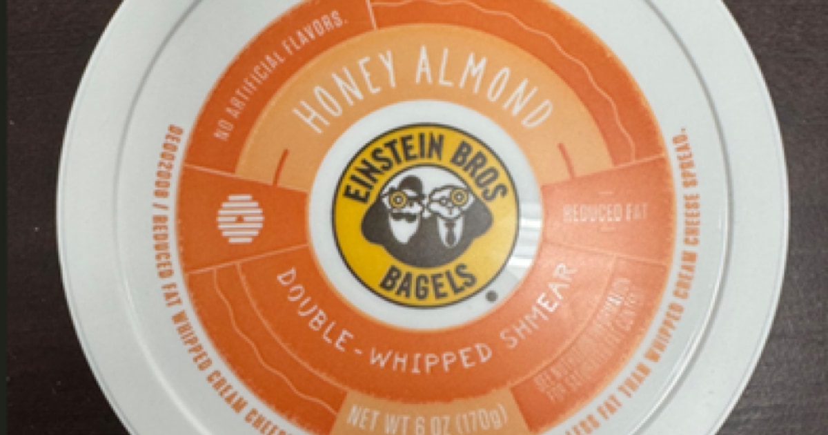 Einstein Bros. Bagels has recalled its Honey Almond Cream Cheese Spread after noticing a packaging error that could cause a potential “life-threatening allergic reaction.”