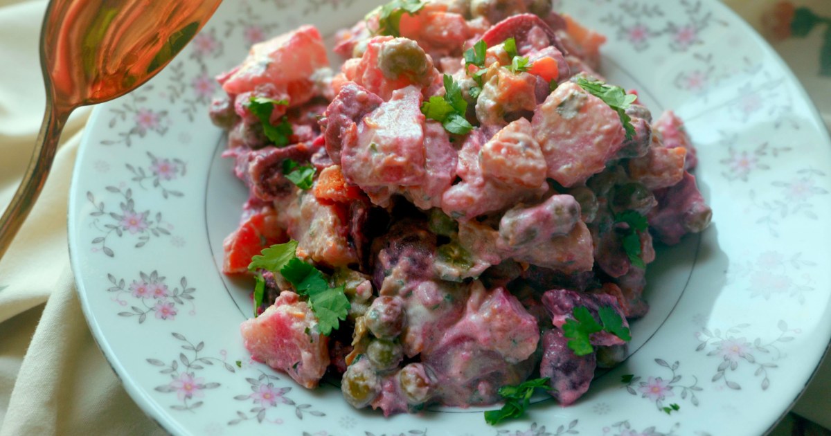 Salade Russe: How an Eastern European Staple Made Its Way to My Haitian Easter Table