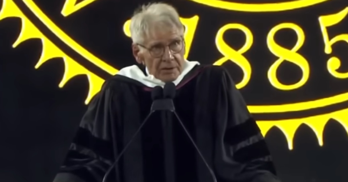 Harrison Ford gave a rousing commencement speech at Arizona State University on May 11, in which he touched on his passion for the environment, how he fell acting and how these graduates have the ability to change the world.