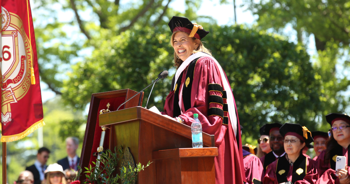 Read Hoda Kotb's Full Speech From Fordham's Commencement