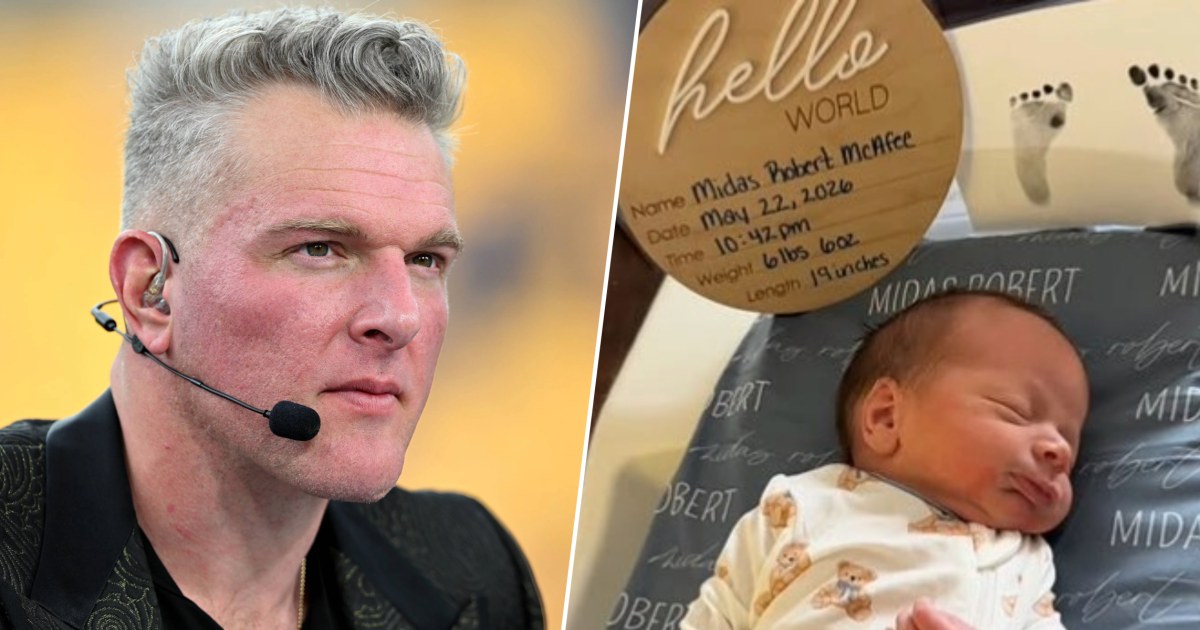 Pat McAfee Announces Birth of Son ... And He Has a Golden Name