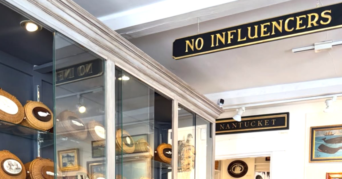 A Nantucket Store’s ‘No Influencers’ Sign Has Sparked an Internet Debate. What Happened? A Nantucket Store’s ‘No Influencers’ Sign Has Sparked an Internet Debate. What Happened?
