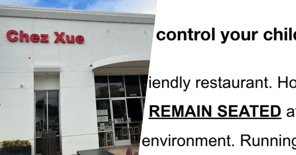 California Restaurant Makes Parents Pay If Kids Misbehave: ‘We Are Not a Playground'