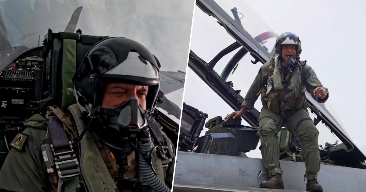 Craig Melvin Had Just 2 Words After Flying in an F-18 Fighter Jet with the U.S. Navy