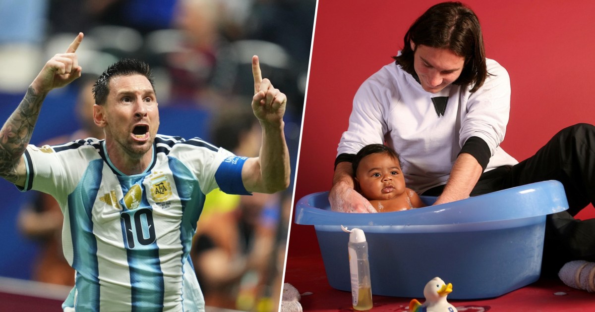 Lionel Messi Finally Addresses Iconic Photo Of Him Bathing Baby Lamine Yamal: ‘It’s Craziness’ - TODAY.com