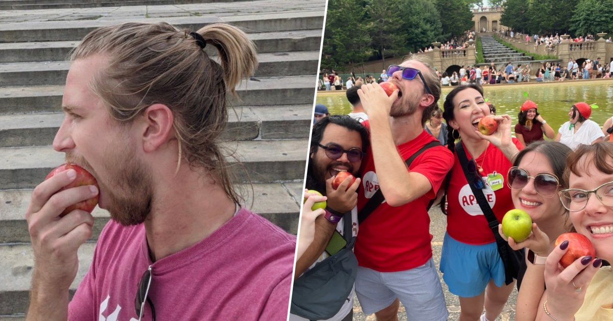 Man Invites Strangers to Eat an Apple With Him. Hundreds of People Show Up (and I Was One of Them)