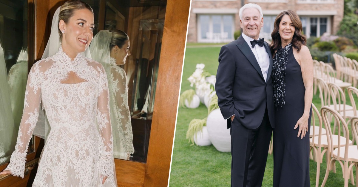 Emotional Bride Walking Down Aisle Doesn't Realize Parents Are Stealing the Show