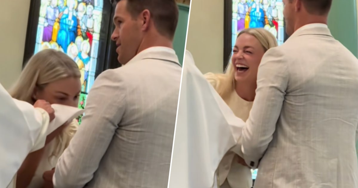 Bride Accidentally Uses Priest’s Garment as a Tissue In Hilarious Moment