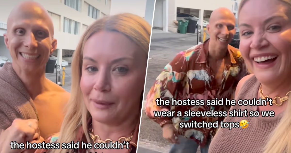 Man and Woman Switch Shirts to Be Allowed Into Restaurant, Sparking Dress Code Debate