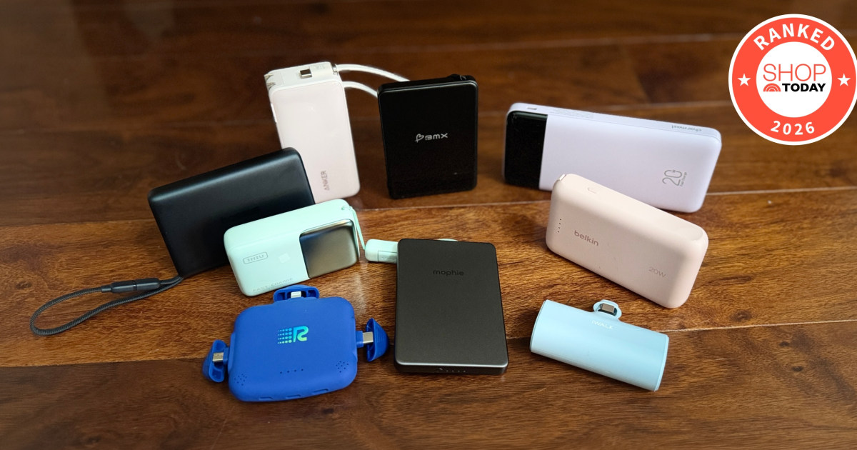 today.com - Ranked: The Best Portable Chargers for Traveling, Daily Use and More