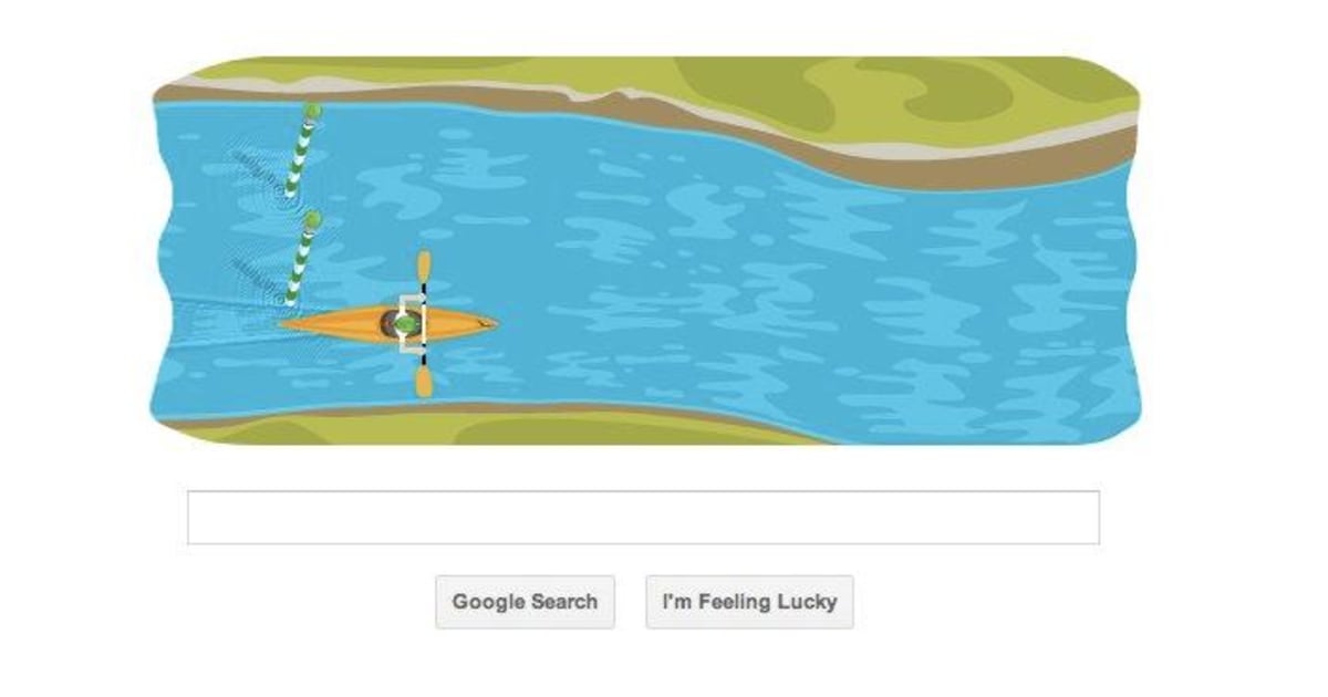 Latest Google Doodle minigame lets you waste the day in a canoe